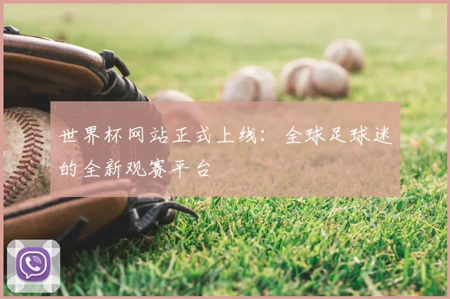 世界杯网站正式上线：全球足球迷的全新观赛平台